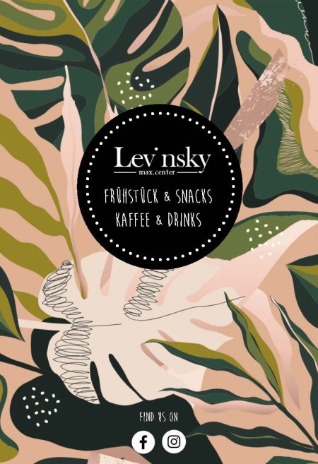 Levinsky Speisekarte Cover